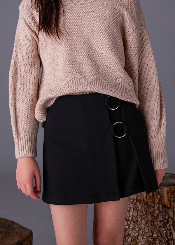 Mayoral Usa Inc Knit Skort in Black - Little Miss Muffin Children & Home