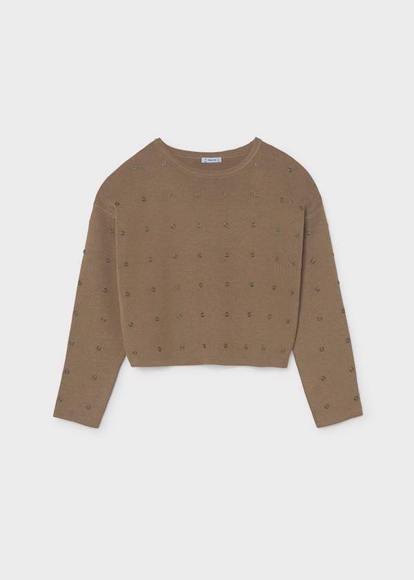Mayoral Usa Inc Studded Knit Sweater - Little Miss Muffin Children & Home