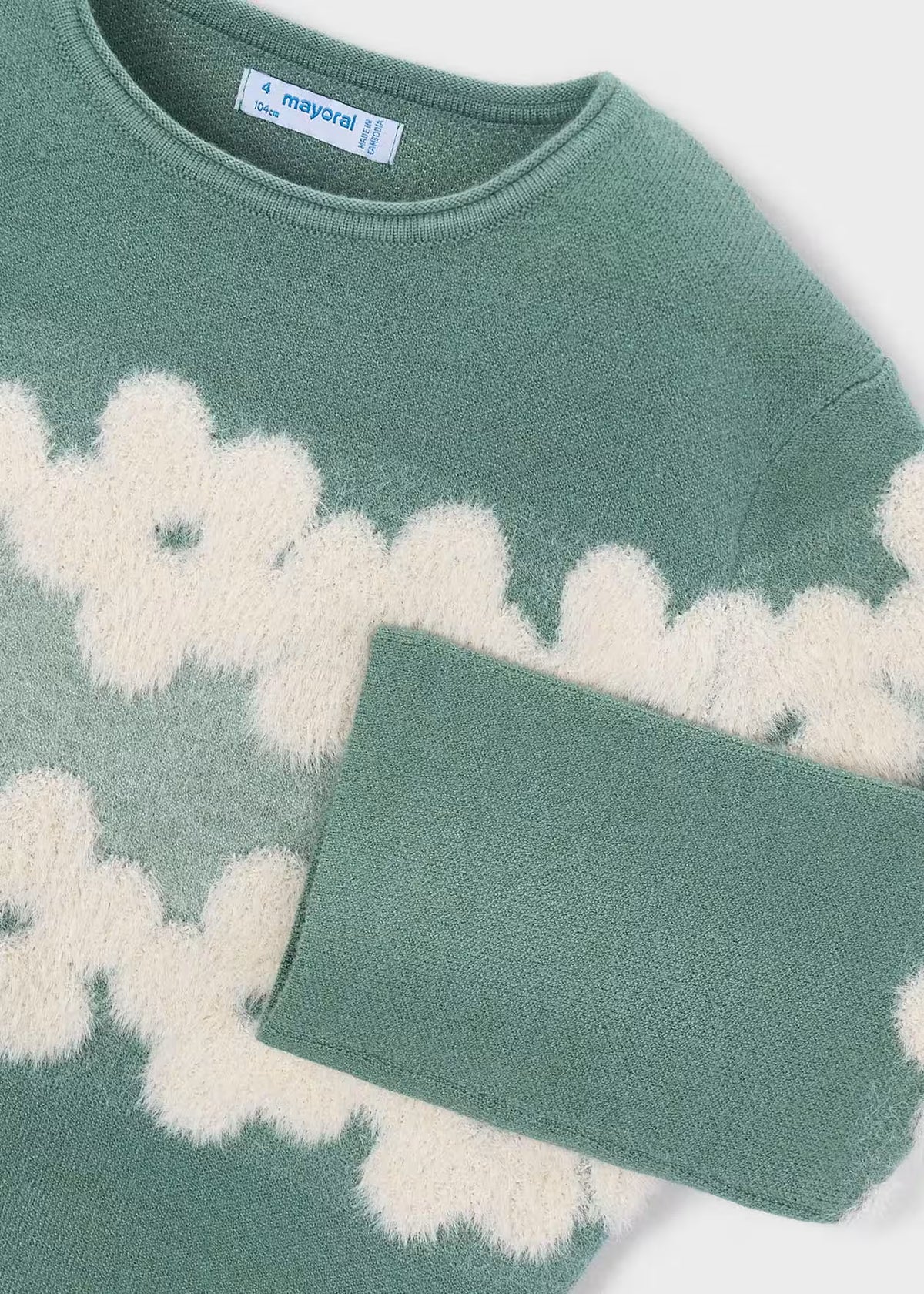 Mayoral Usa Inc Fuzzy Floral Jacquard Sweater - Little Miss Muffin Children & Home