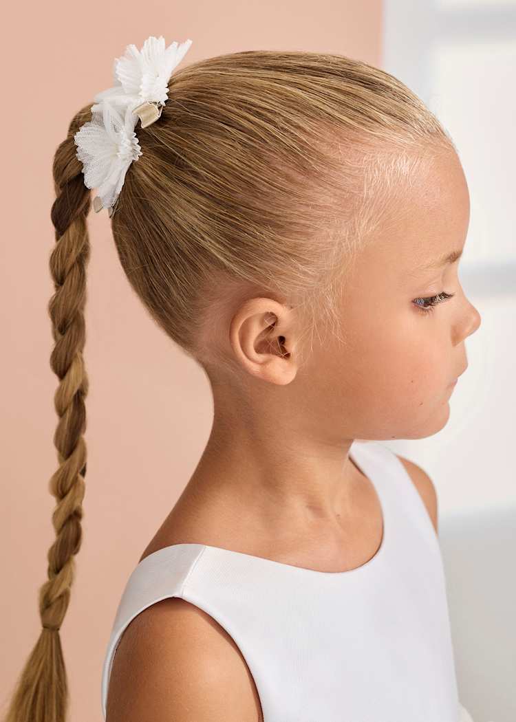 Abel & Lula Tulle Hair Clip Set in Cream - Little Miss Muffin Children & Home
