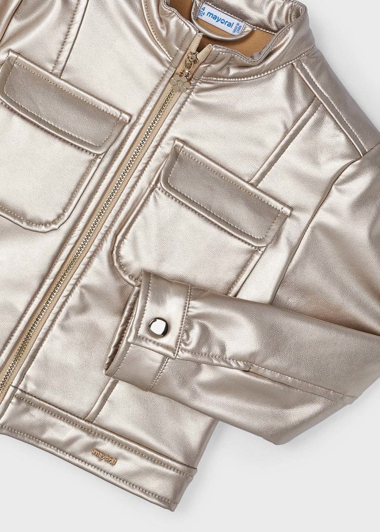 Mayoral Usa Inc Mayoral Metallic Zip-Up Jacket - Little Miss Muffin Children & Home