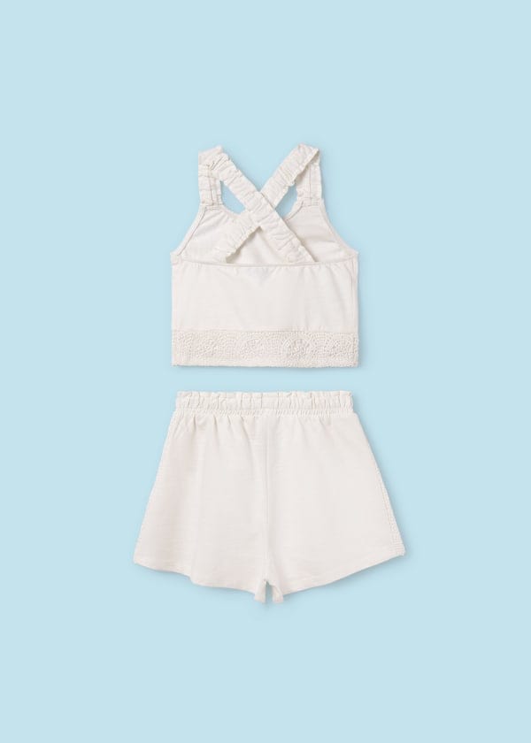 Mayoral Usa Inc Mayoral Crochet Trimmed Short Set - Little Miss Muffin Children & Home