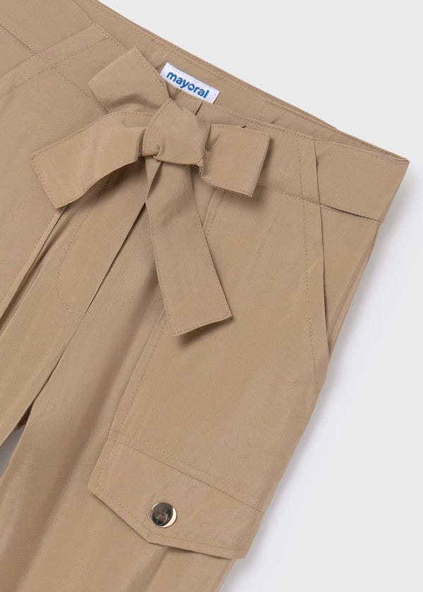 Mayoral Usa Inc Mayoral Tween Girls Belted Pants with Gathered Hem - Little Miss Muffin Children & Home