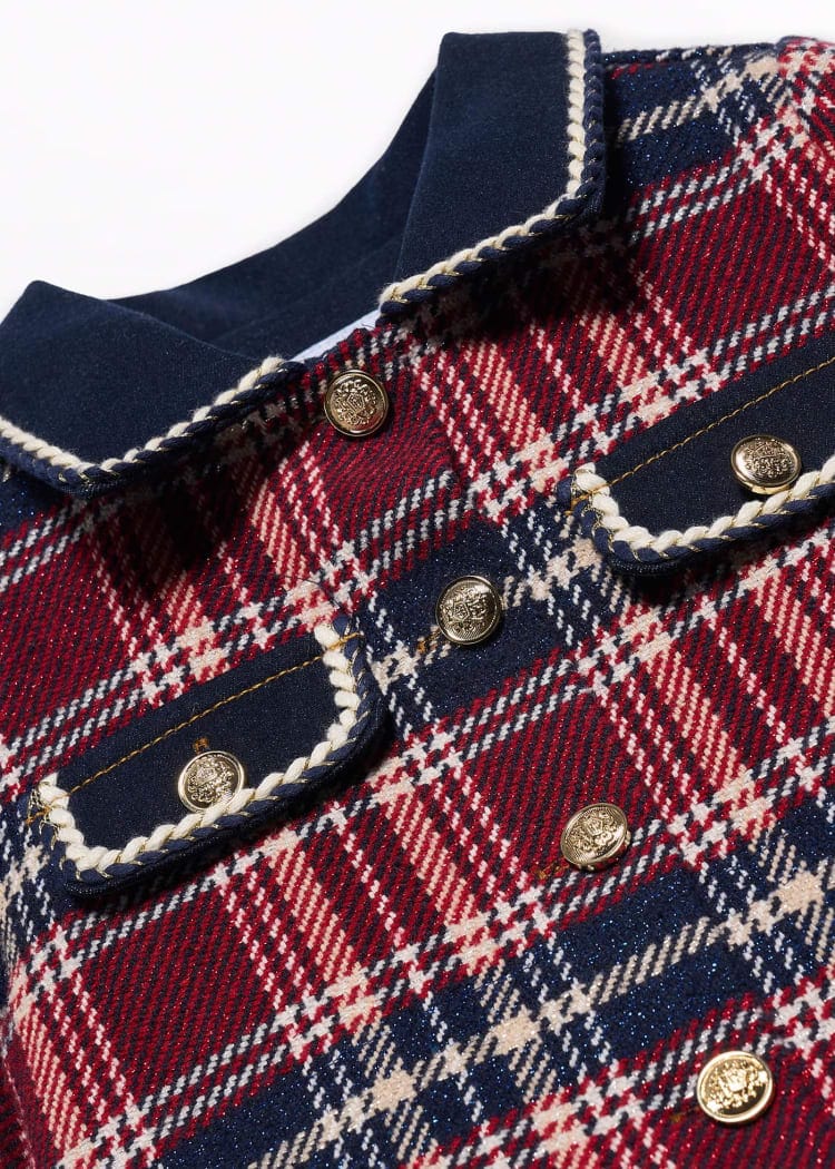 Abel & Lula Abel & Lula Plaid Jacket - Little Miss Muffin Children & Home