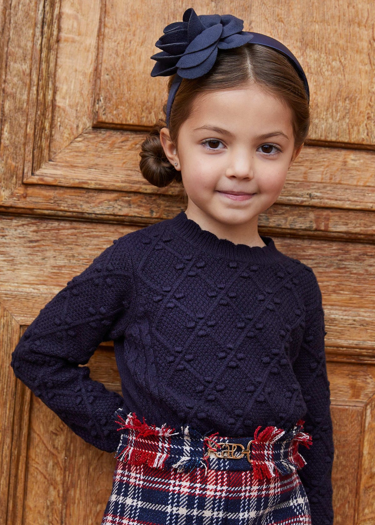 Abel & Lula Abel & Lula Sweater in Navy - Little Miss Muffin Children & Home
