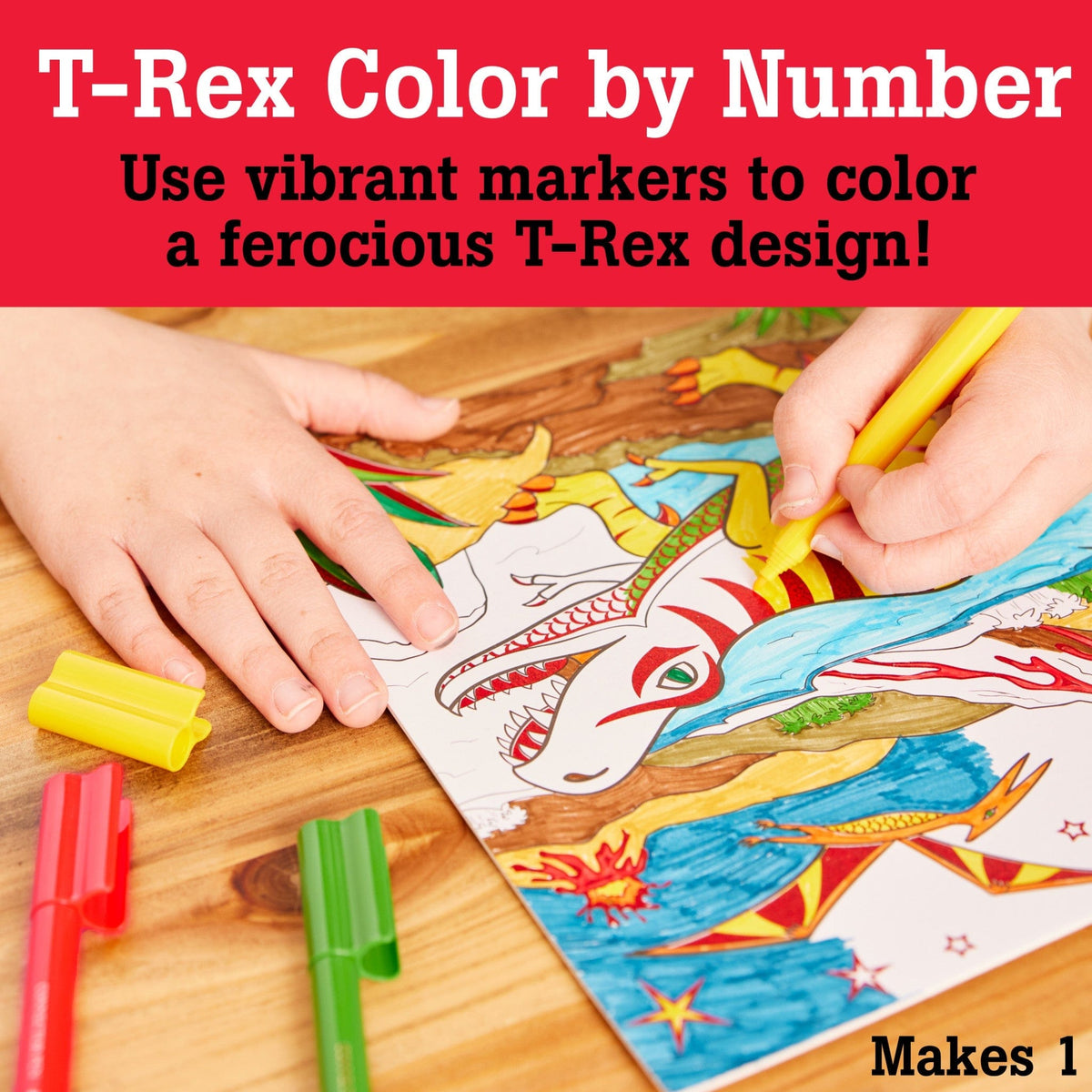 Faber Castell Faber Castell Color By Number T-Rex Foil Fun - Little Miss Muffin Children & Home