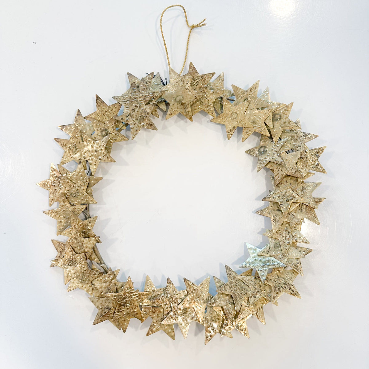 gold star metal wreath
