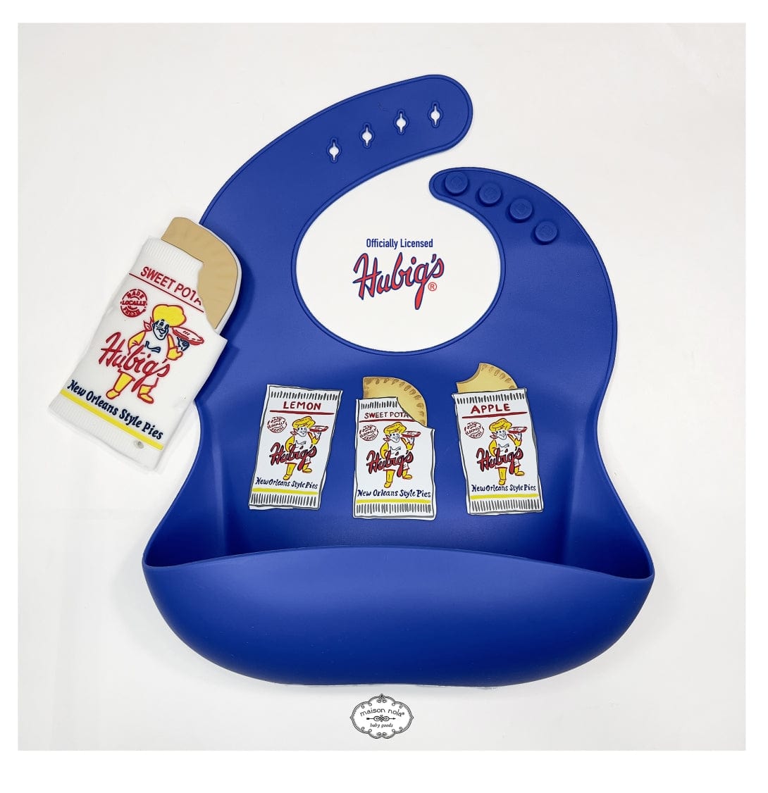 Maison Nola Maison Nola Hubig's Silicone Bib - Little Miss Muffin Children & Home