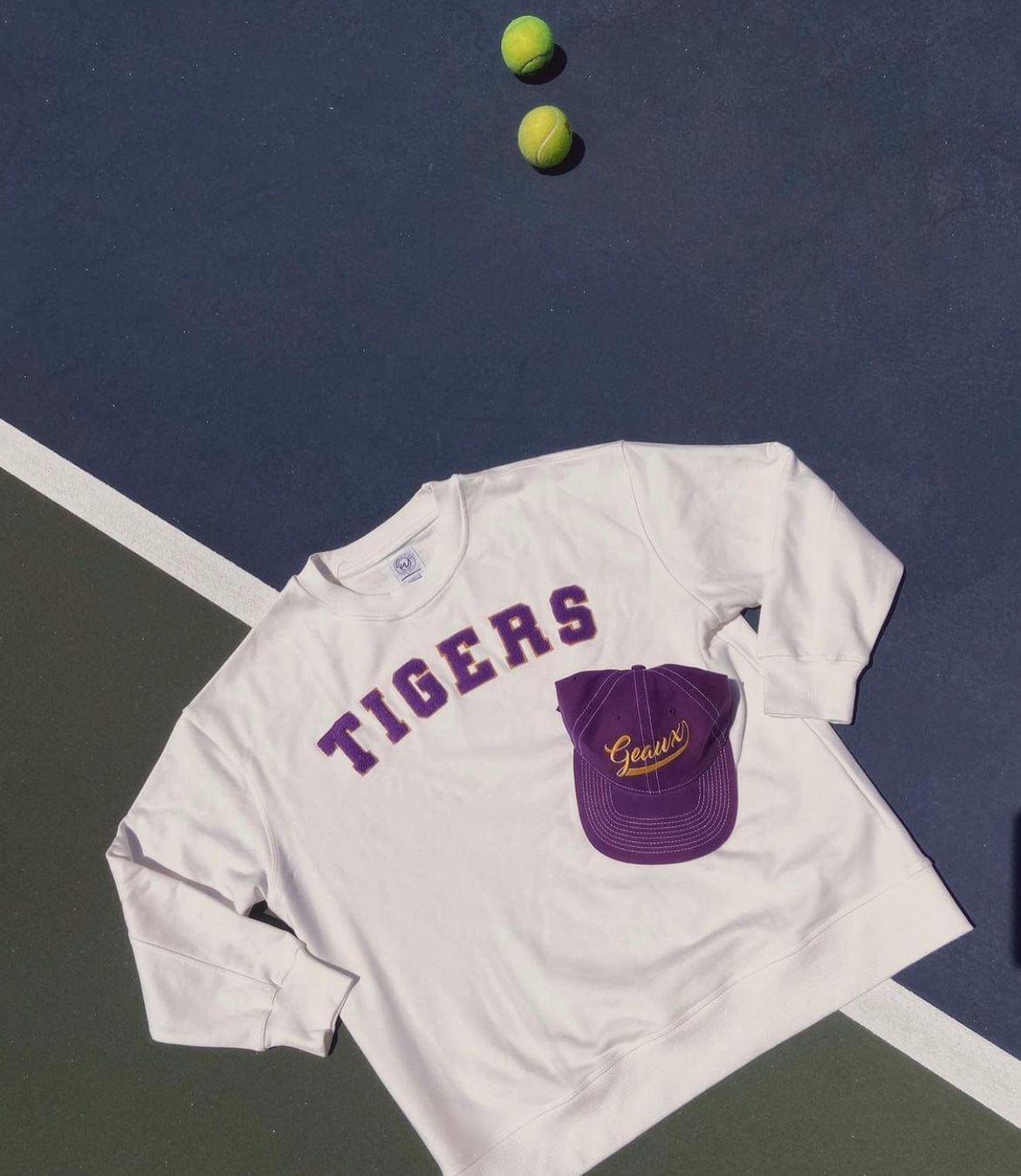 Whereable Art Whereable Art VARSITY "TIGERS" SWEATSHIRT - Little Miss Muffin Children & Home