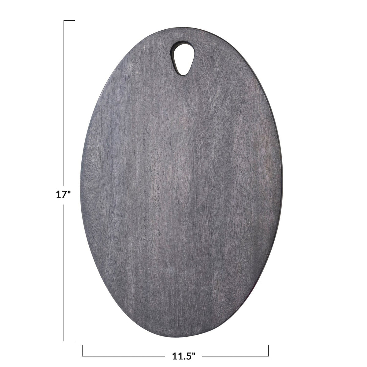 Creative Co-Op Creative Co-Op Black Oval Mango Wood Cheese/Cutting Board w/ Handle - Little Miss Muffin Children & Home