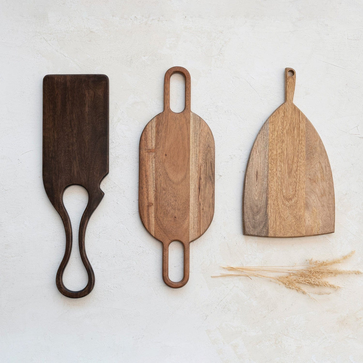 Creative Co-Op Creative Co-Op Acacia Wood Cheese/Cutting Board w/ Handle - Little Miss Muffin Children & Home