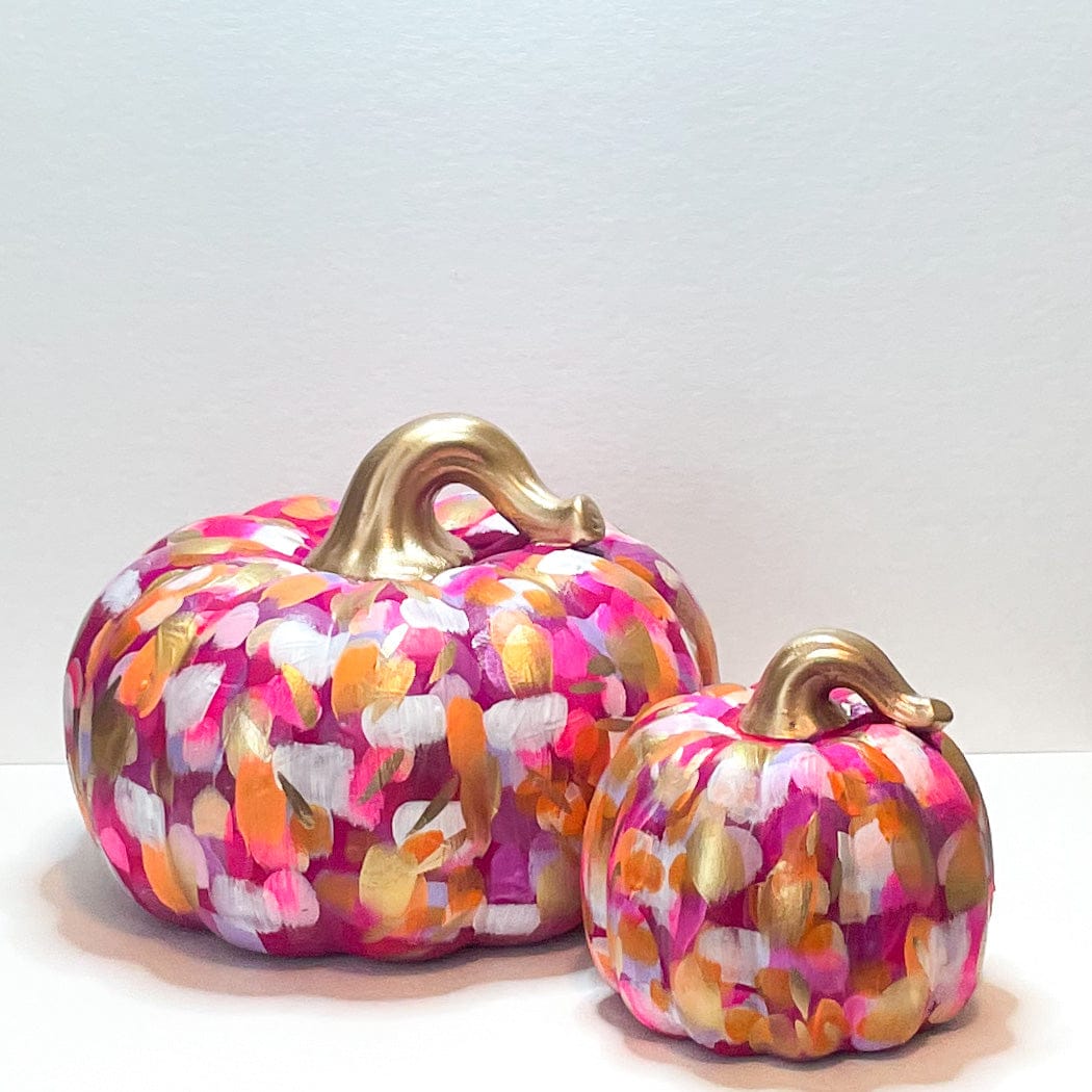 Jessica Reynolds Art Large Pink Abstract Pumpkin - Little Miss Muffin Children & Home