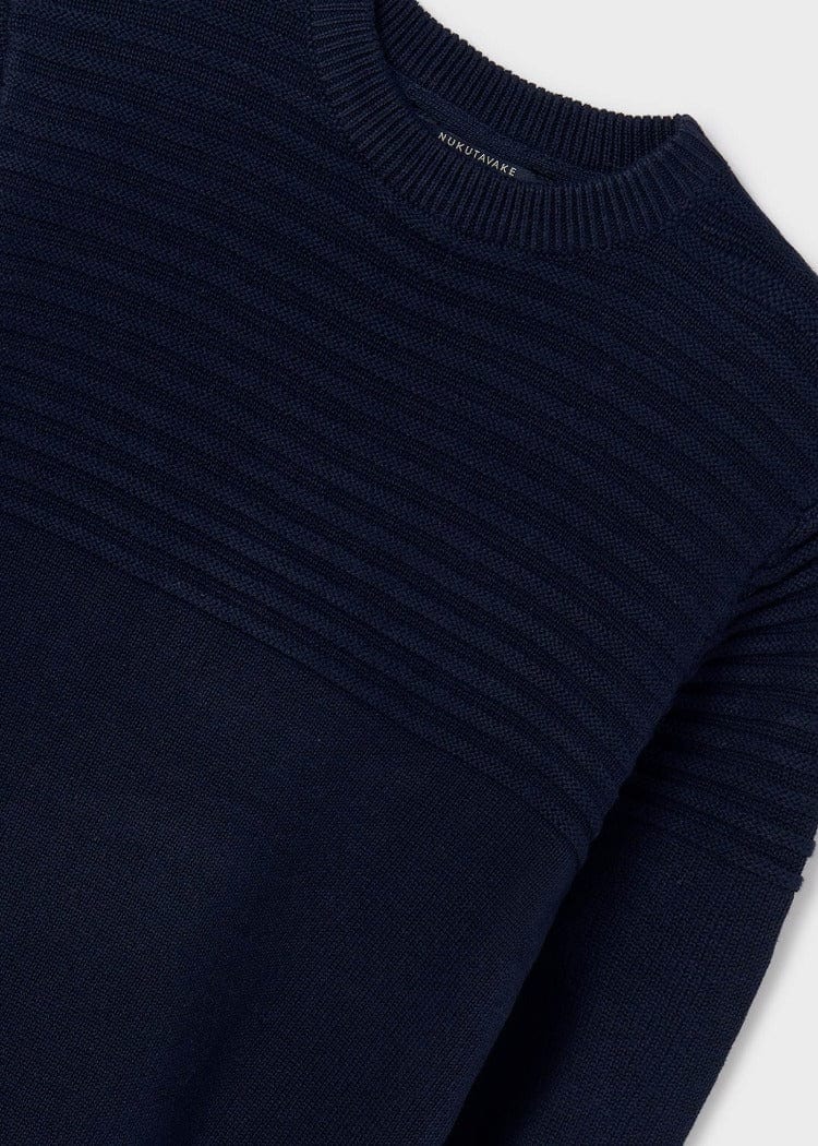 Mayoral Usa Inc Mayoral Jacquard Sweater in Navy for Boys - Little Miss Muffin Children & Home