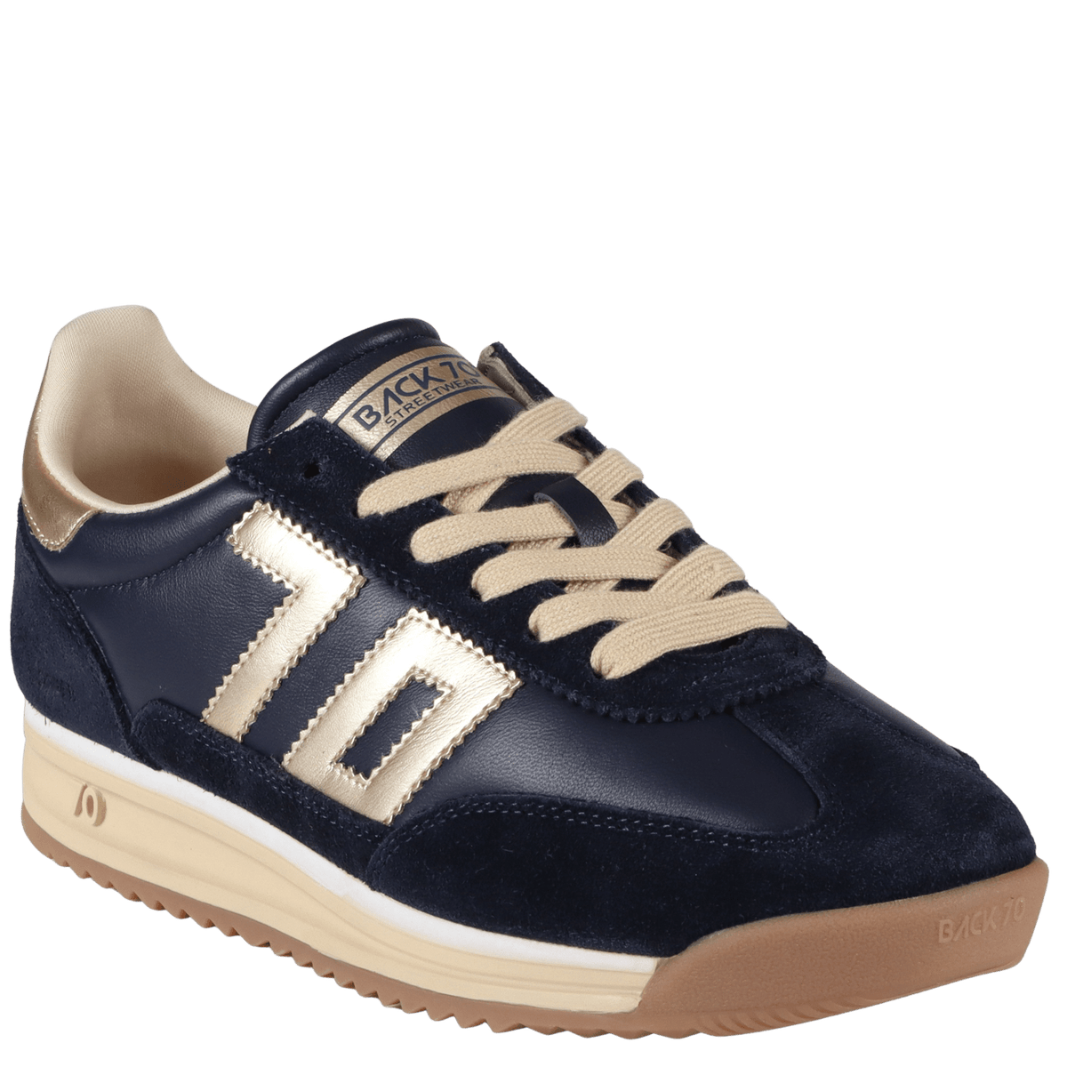 Back 70 Streetwear Jogger N Sneakers in Navy & Gold - Little Miss Muffin Children & Home