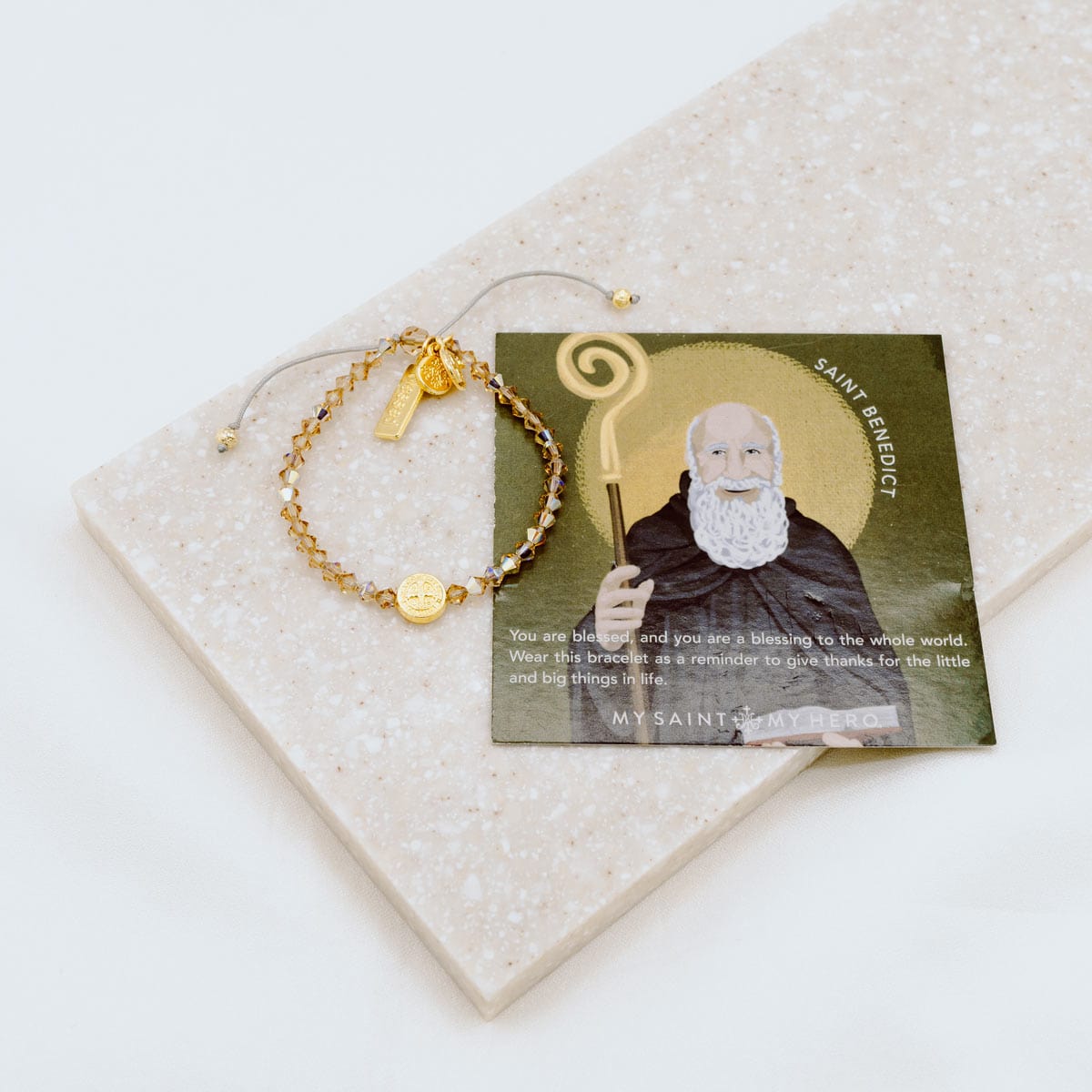 My Saint My Hero My Saint My Hero St Benedict Blessing Bracelet - Little Miss Muffin Children & Home