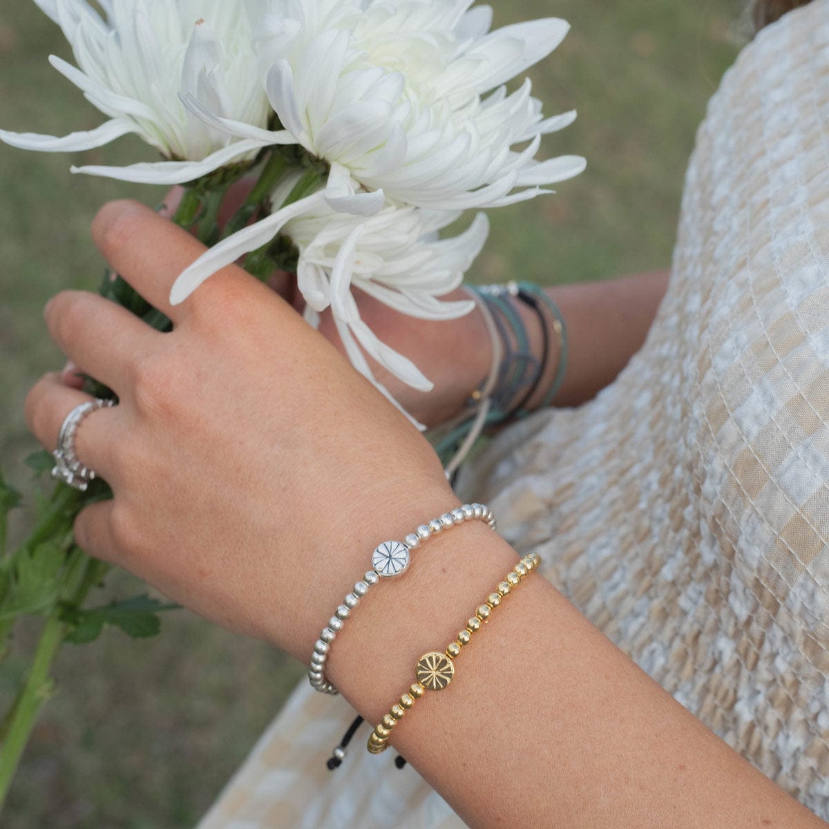 My Saint My Hero Little Flower Bracelet - Little Miss Muffin Children & Home
