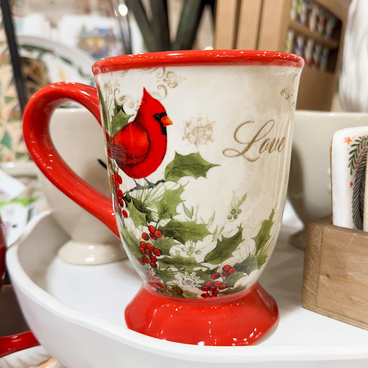 love cardinal mug