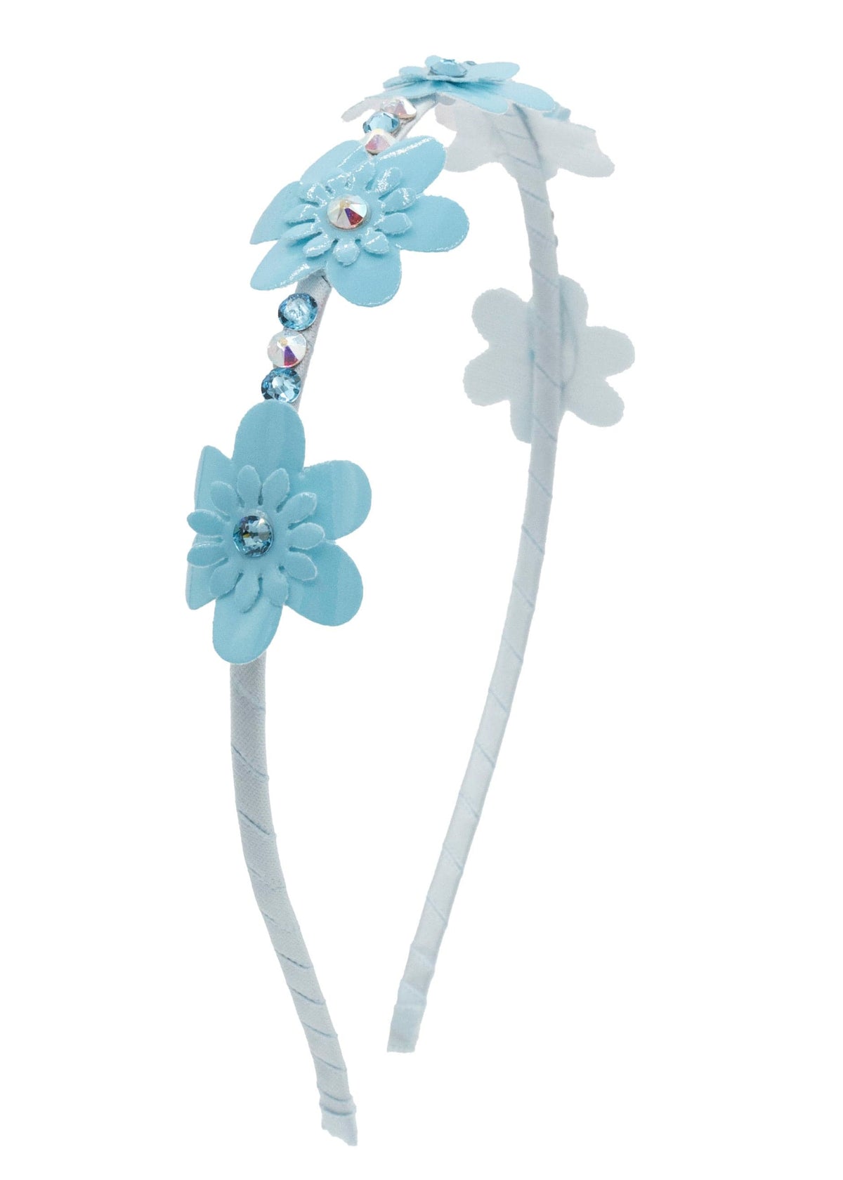 Bari Lynn Multi Flower Leather Halo Headband - Little Miss Muffin Children & Home