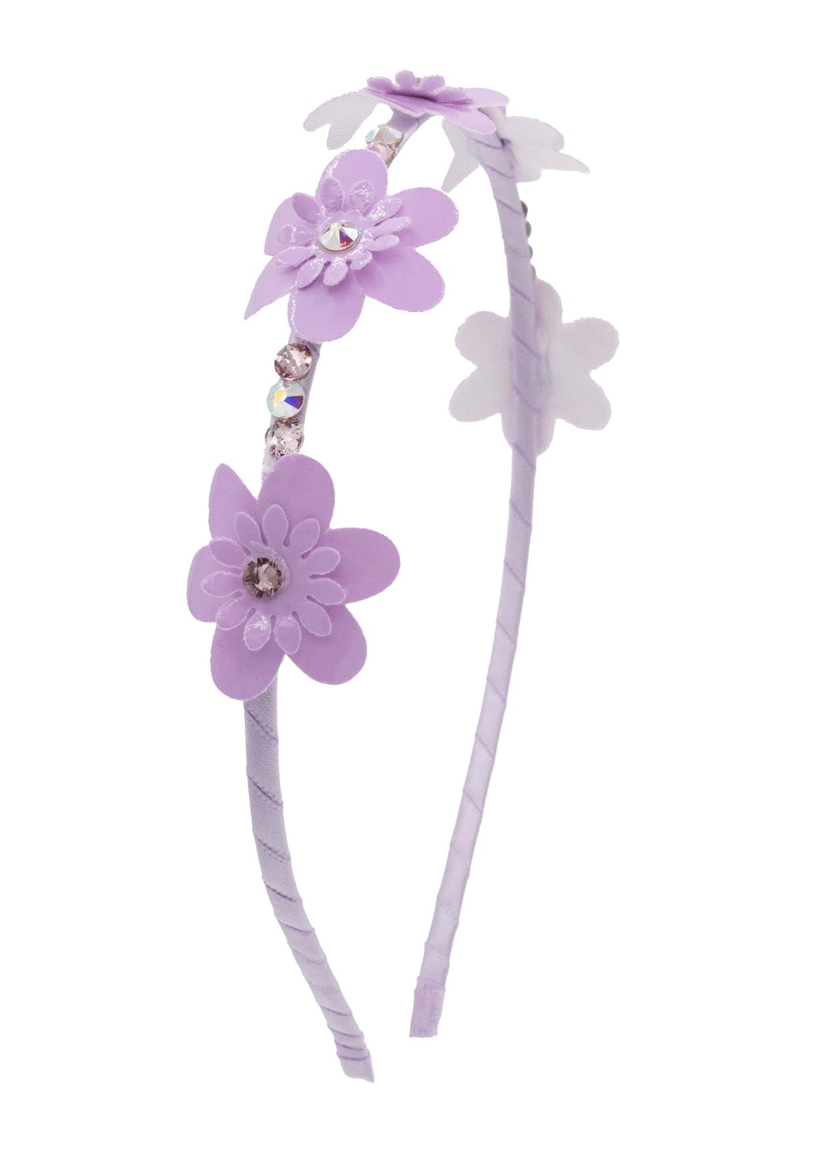 Bari Lynn Multi Flower Leather Halo Headband - Little Miss Muffin Children & Home