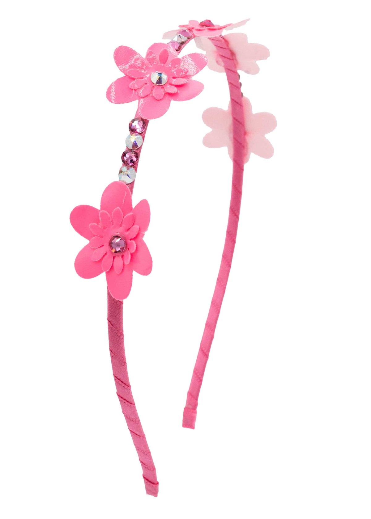 Bari Lynn Multi Flower Leather Halo Headband - Little Miss Muffin Children & Home
