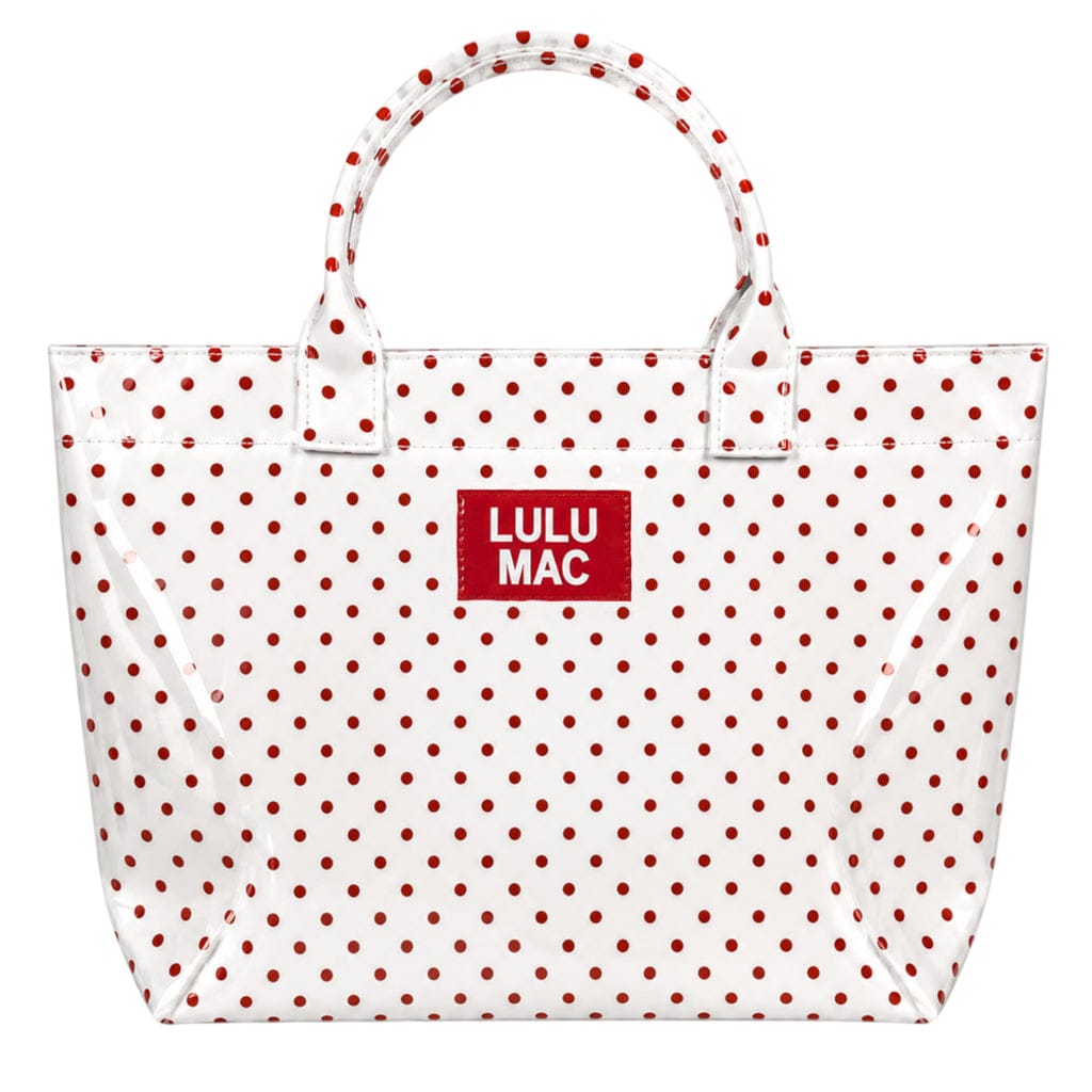 Girlie Girl Originals Lulu Mac Tote Bag White/Red Dot - Little Miss Muffin Children & Home