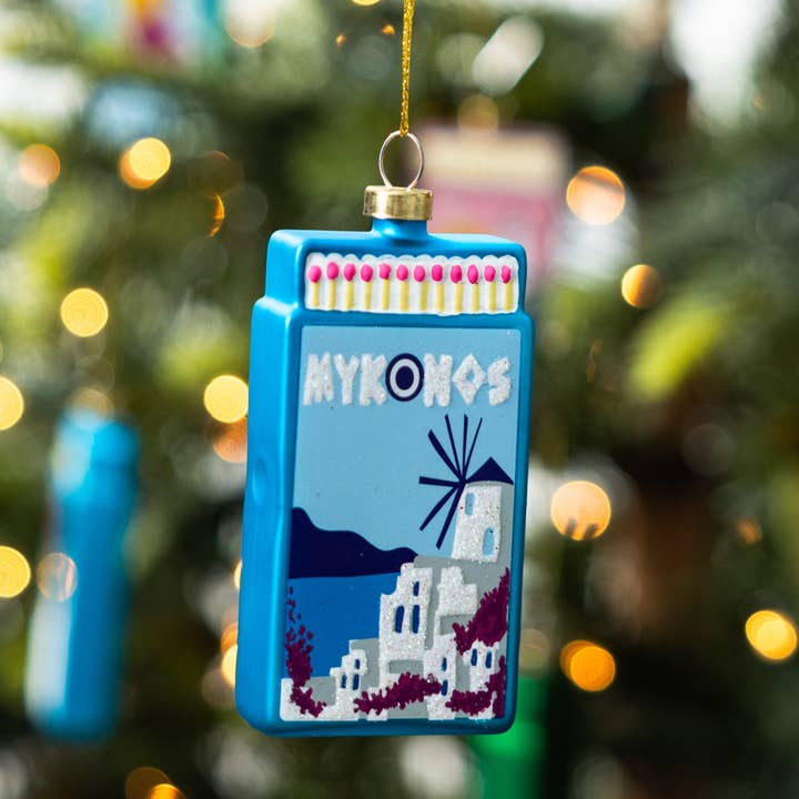 mykonos christmas ornament