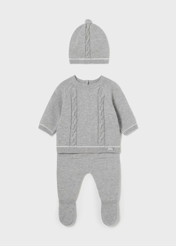 Mayoral Usa Inc Mayoral 3-Piece Leg Warmer & Hat Set in Heather Grey - Little Miss Muffin Children & Home