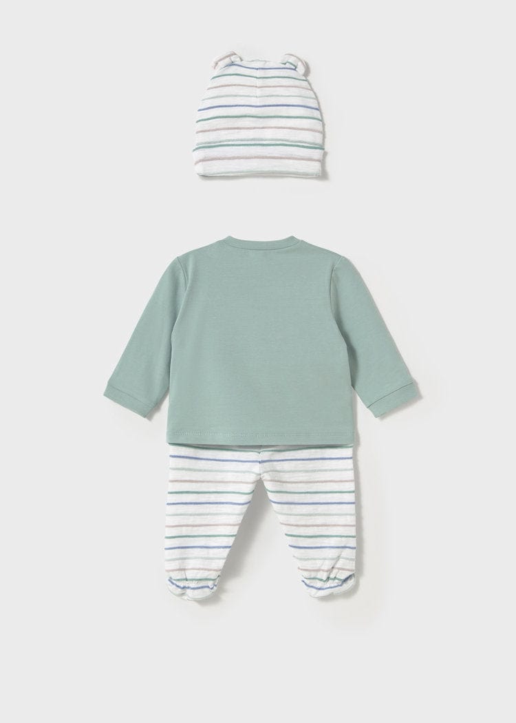 Mayoral Usa Inc Mayoral 3-Piece Set with Hat in Jade - Little Miss Muffin Children & Home