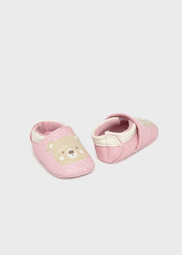pink newborn baby girl slippers