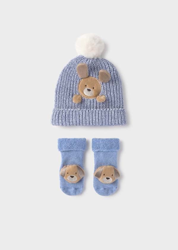 Mayoral Usa Inc Newborn Bear Hat & Mittens/Socks Set - Little Miss Muffin Children & Home