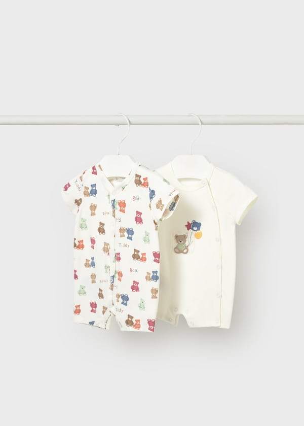 Mayoral Usa Inc Newborn Teddy Bear Romper, 2 Styles Available - Little Miss Muffin Children & Home