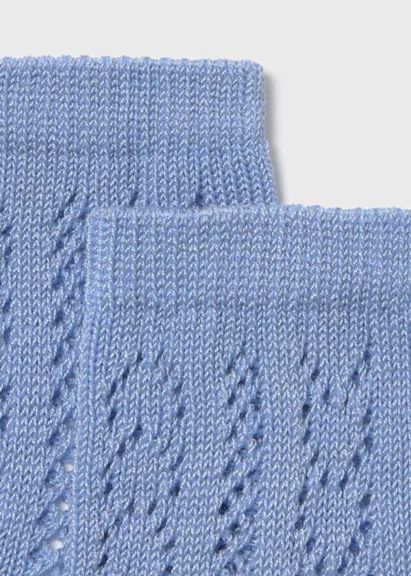 Mayoral Usa Inc Newborn Openwork Crew Socks in Blue - Little Miss Muffin Children & Home
