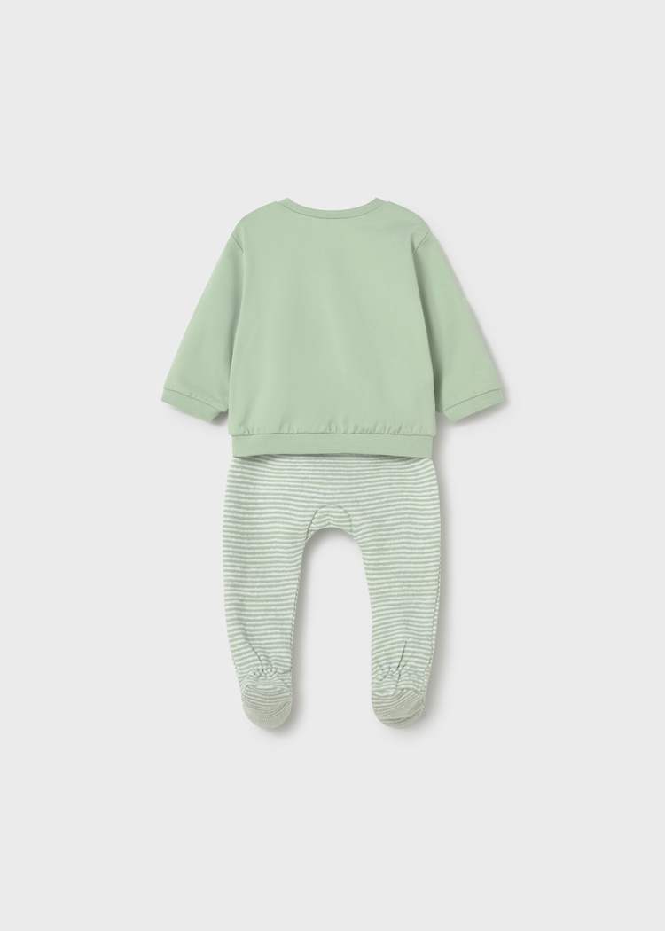 Newborn Footed Pants & Sweatshirt Set