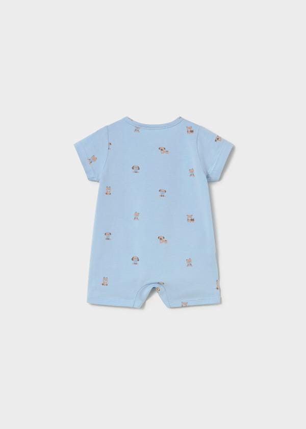 Newborn Printed Romper in Sky