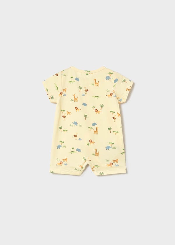 Newborn Printed Romper in Sunny