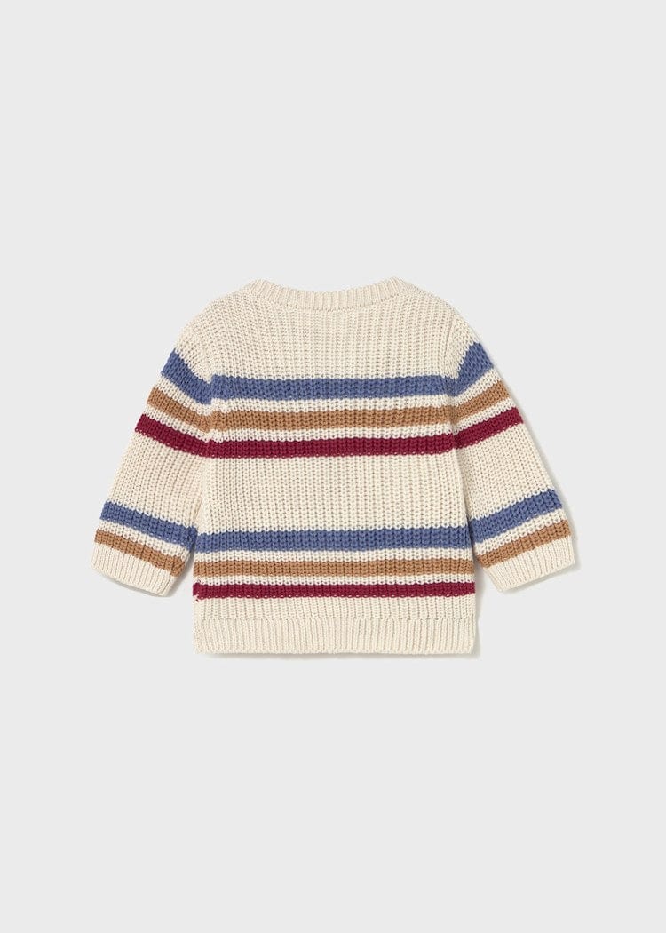 Mayoral Usa Inc Newborn Soft Knit Sweater in Pottery Stripe - Little Miss Muffin Children & Home