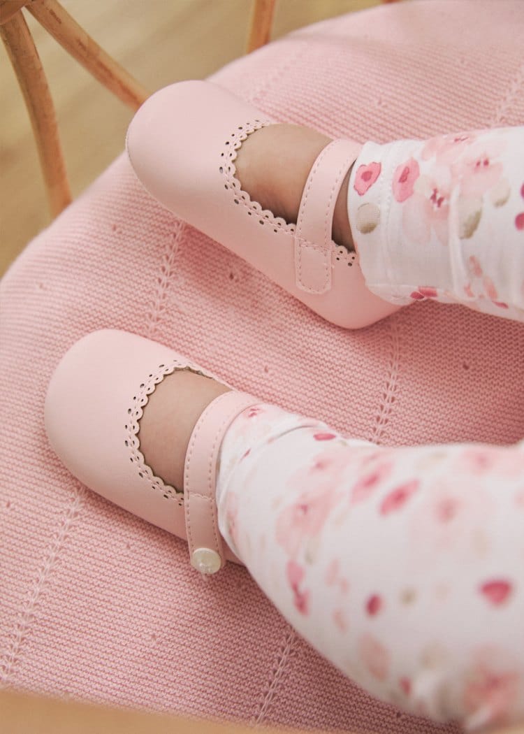 Mayoral Usa Inc Mayoral Mary Janes in Baby Pink - Little Miss Muffin Children & Home