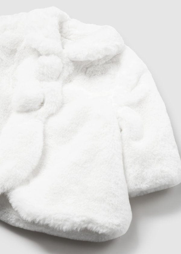 Mayoral Usa Inc Mayoral Faux Fur Coat for Baby - Little Miss Muffin Children & Home