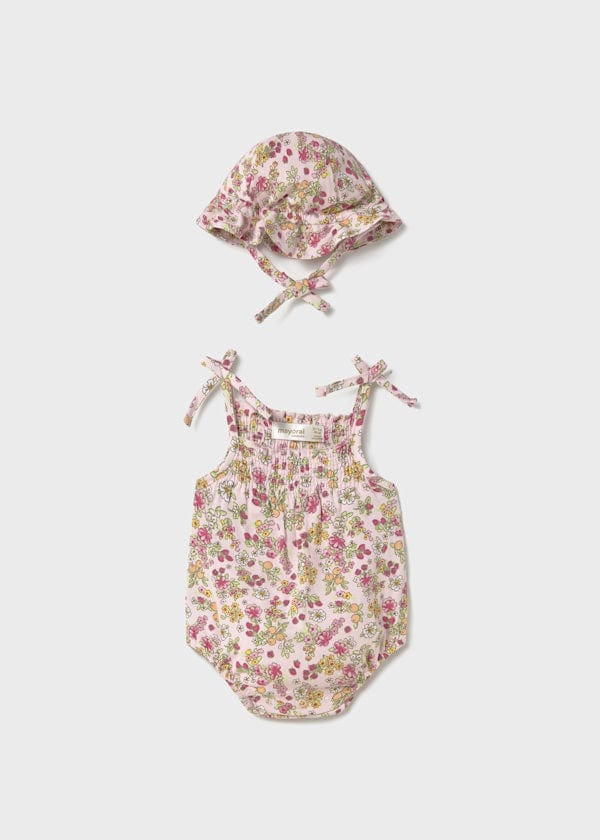 Mayoral Usa Inc Mayoral Smocked Sunsuit & Hat Set - Little Miss Muffin Children & Home