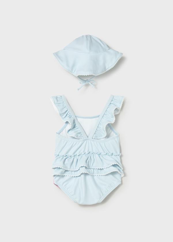 Ruffled One-Piece & Hat Set in Hawaii