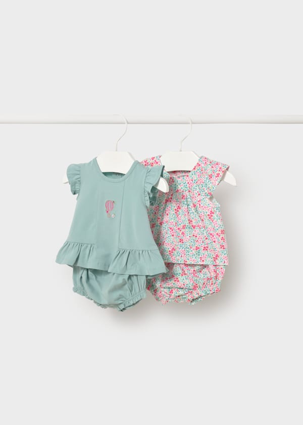 Newborn Knit 2 Piece Set in Aqua