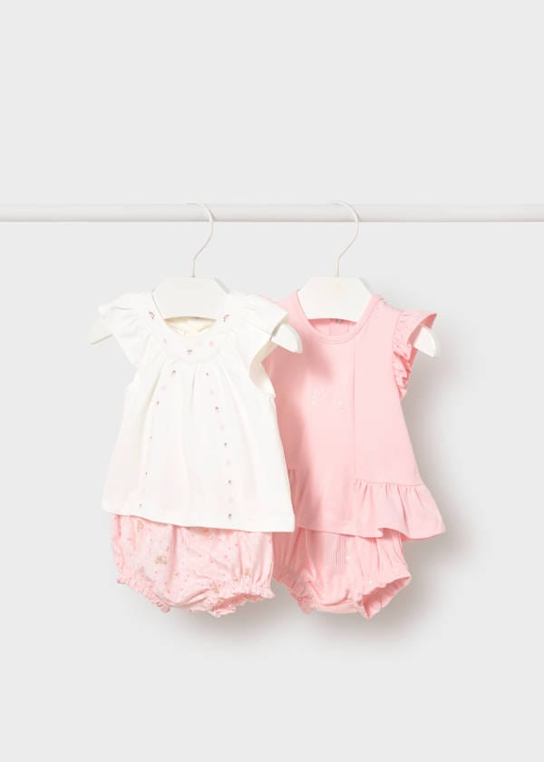 Newborn Knit 2 Piece Set in Baby Pink