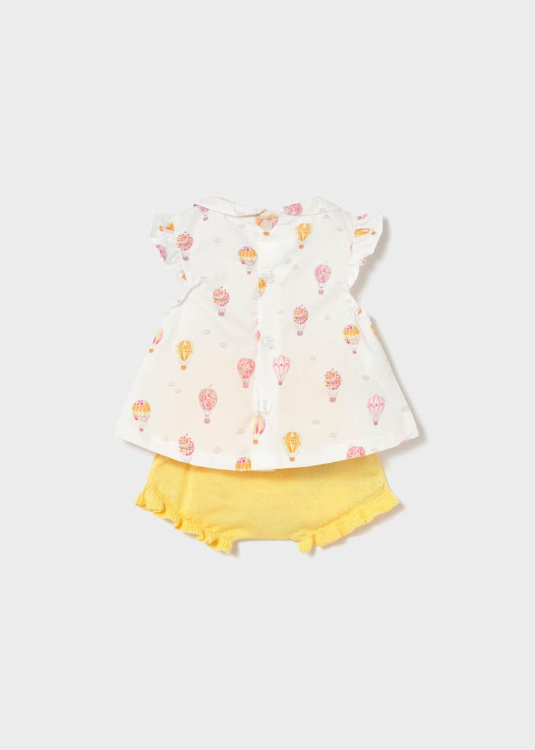 Mayoral Usa Inc Newborn Ruffled Blouse & Bloomers Set in Sunny - Little Miss Muffin Children & Home