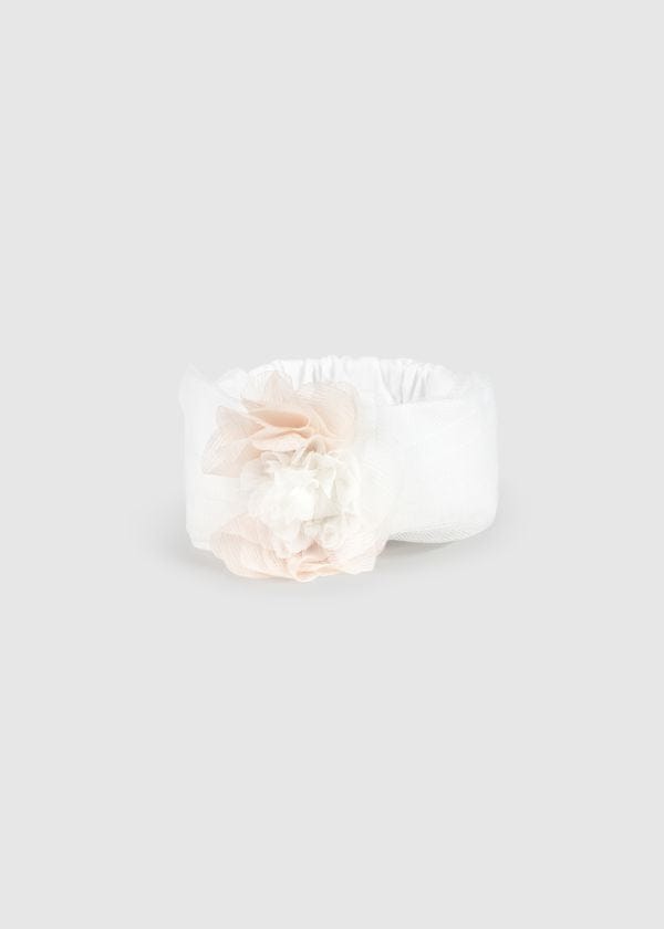 Newborn Headband with Flower in Natural