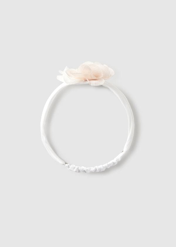 Newborn Headband with Flower in Natural