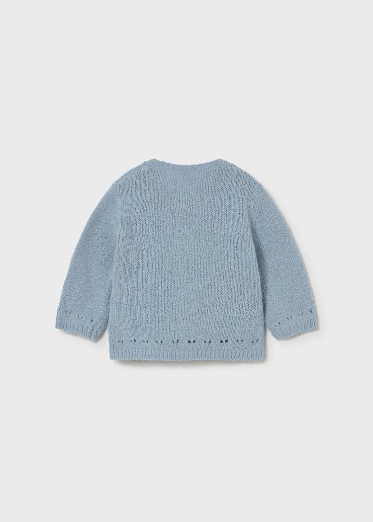 Mayoral Usa Inc Newborn Knit Cardigan in Lagoon - Little Miss Muffin Children & Home