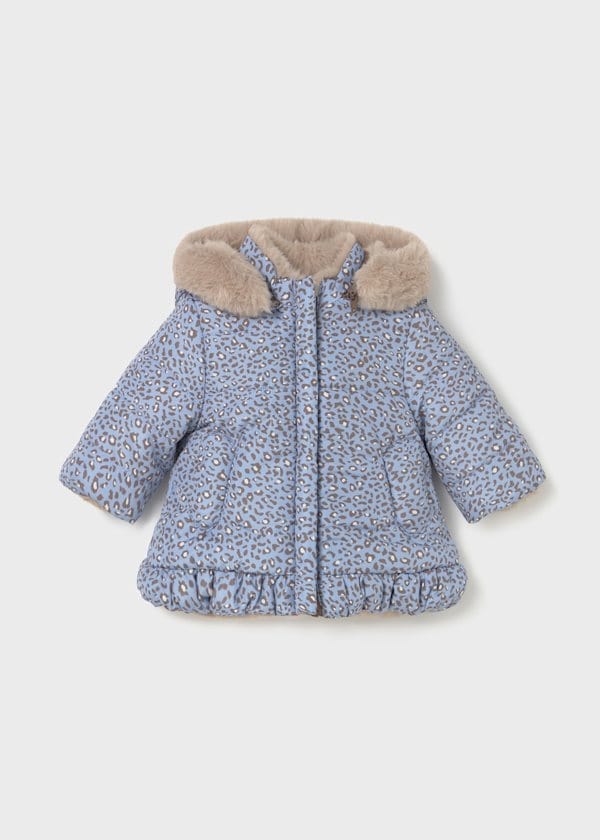 Mayoral Usa Inc Newborn Reversible Coat in Dream Blue - Little Miss Muffin Children & Home