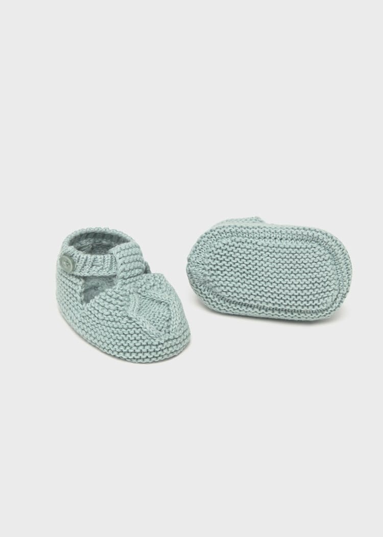 Mayoral Usa Inc Mayoral Knit Booties in Mint - Little Miss Muffin Children & Home