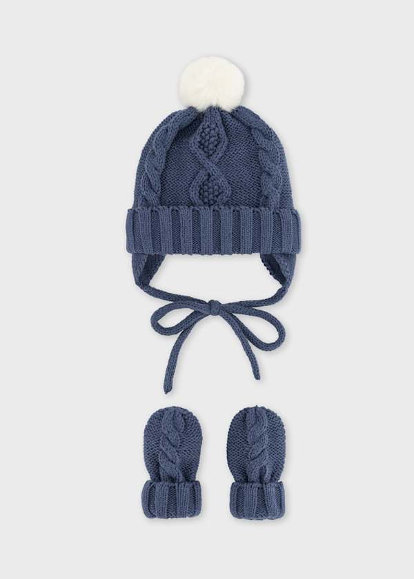 Mayoral Usa Inc Newborn Knit Hat & Mittens Set, 2 Colors Available - Little Miss Muffin Children & Home
