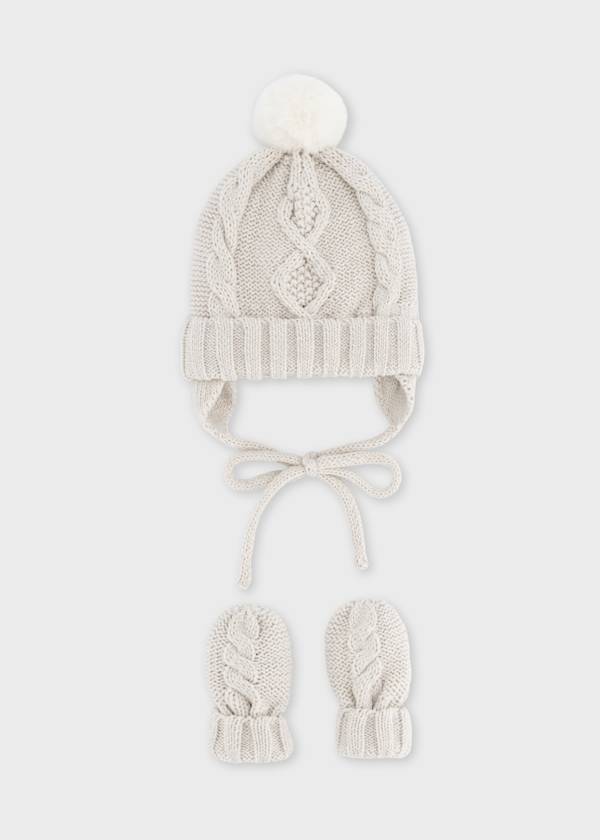 Mayoral Usa Inc Newborn Knit Hat & Mittens Set, 2 Colors Available - Little Miss Muffin Children & Home